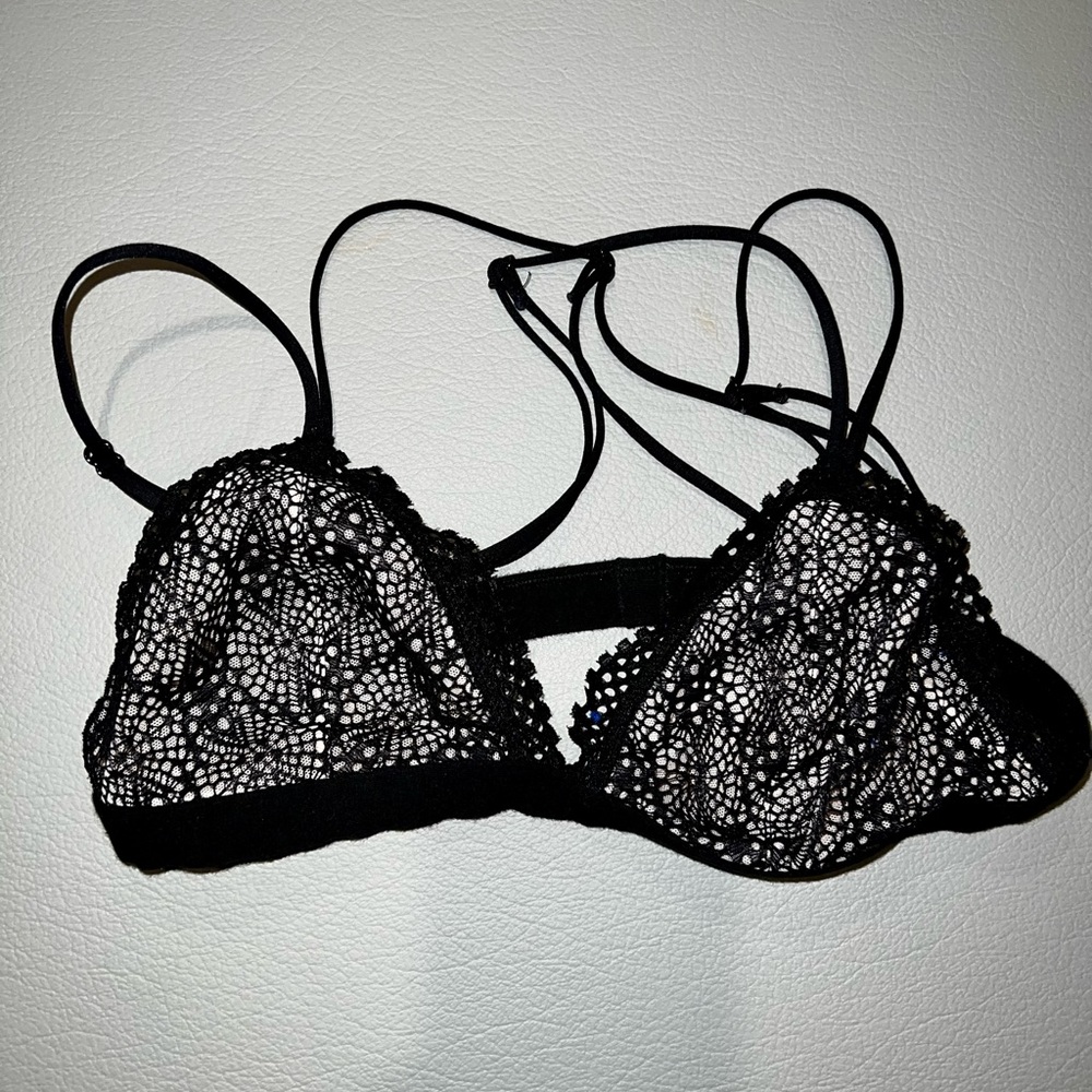 Victorias Secret Black Lace Bra Top